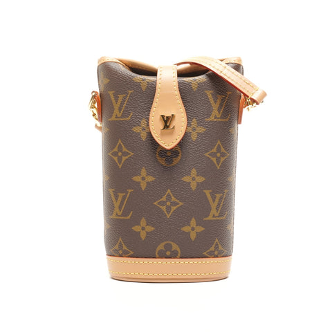 路易威登 Monogram Fold Me Pouch 单肩包 棕色 WS24874
