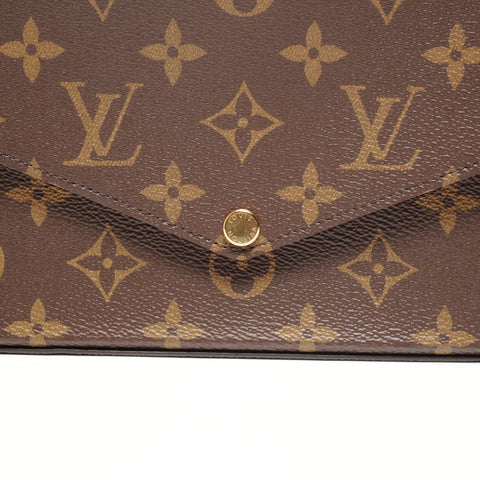 路易威登 Monogram 手拿包渡轮单肩包棕色 WS24875