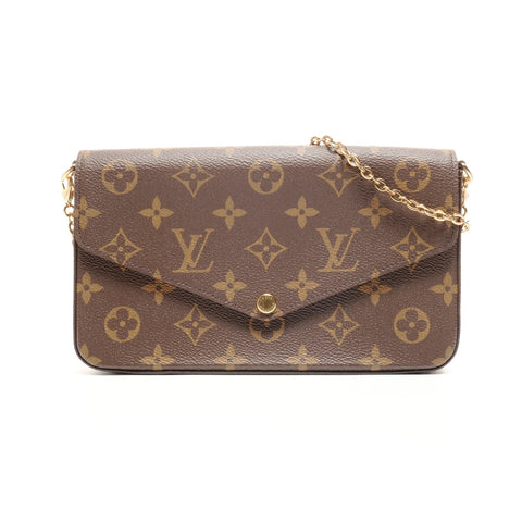 路易威登 Monogram 手拿包渡轮单肩包棕色 WS24875