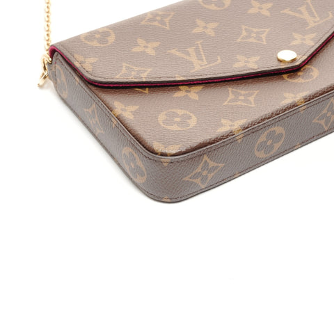 路易威登 Monogram 手拿包渡轮单肩包棕色 WS24875