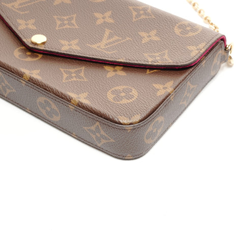 路易威登 Monogram 手拿包渡轮单肩包棕色 WS24875