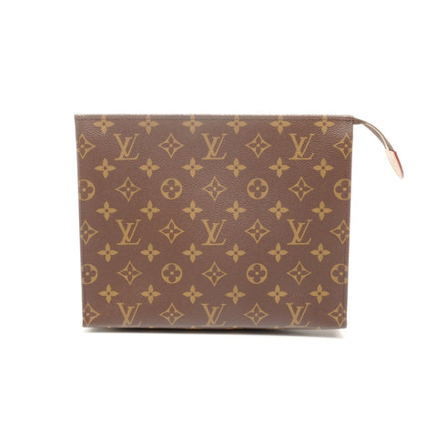 路易威登 Monogram Poche Toitte NM 手拿包 棕色 WS24877