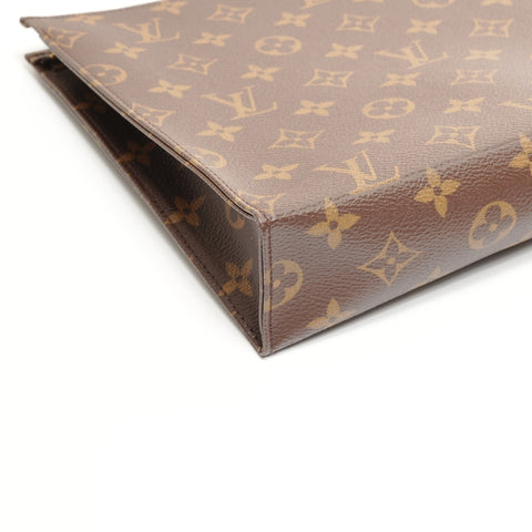 路易威登 Monogram Poche Toitte NM 手拿包 棕色 WS24877