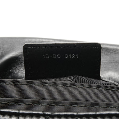 Christian Dior Cannage Lady Dior 翻盖包小羊皮单肩包黑色 WS24884