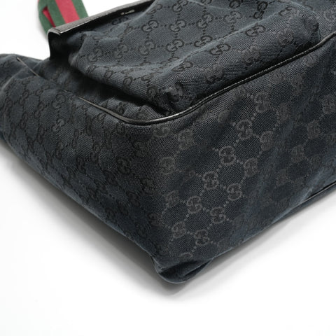 GUCCI GG 帆布雪利酒托特包 黑色 WS24885