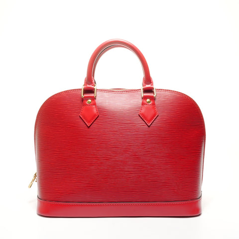 路易威登 1999 Epi Alma PM 手提包红色 WS24889