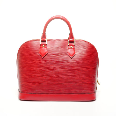 路易威登 1999 Epi Alma PM 手提包红色 WS24889