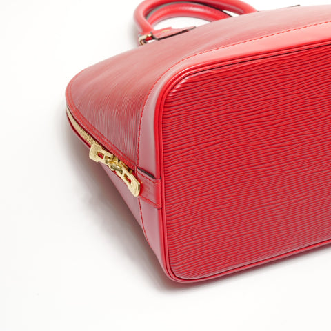 路易威登 1999 Epi Alma PM 手提包红色 WS24889