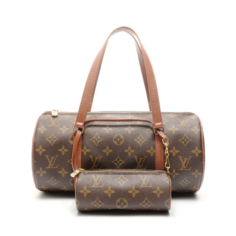 路易威登 1992 年 Monogram Papillon 30 手提包 棕色 WS24890