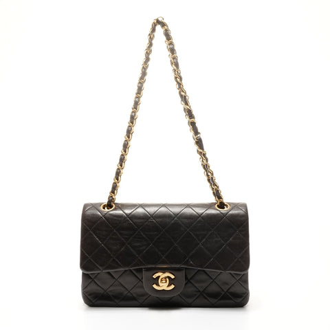 CHANEL No. 2 1991-1994 小羊皮 Matelasse 23 双翻盖单肩包 黑色 WS24891