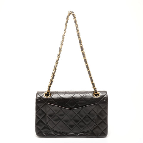 CHANEL No. 2 1991-1994 小羊皮 Matelasse 23 双翻盖单肩包 黑色 WS24892