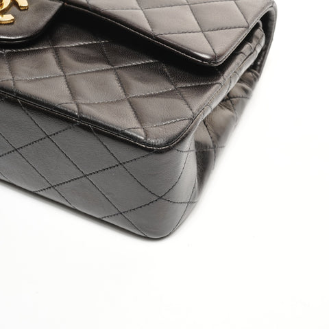 CHANEL No. 2 1991-1994 小羊皮 Matelasse 23 双翻盖单肩包 黑色 WS24892