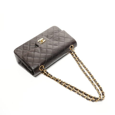 CHANEL No. 2 1991-1994 小羊皮 Matelasse 23 双翻盖单肩包 黑色 WS24892