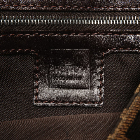 FENDI Zucca 帆布 Mamma Baguette 单肩包 棕色 WS24894