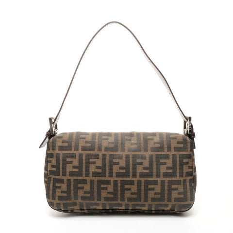 FENDI Zucca 帆布 Mamma Baguette 单肩包 棕色 WS24894
