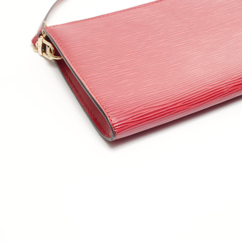 LOUIS VUITTON 1999 Epi Pochette Accessoires Handtasche Rot WS24895