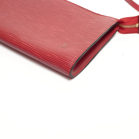 路易威登 1999 Epi Pochette Accessoires 手提包红色 WS24895