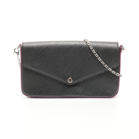 路易威登 2017 Felicie Epi Pochette 单肩包 黑色 WS24897