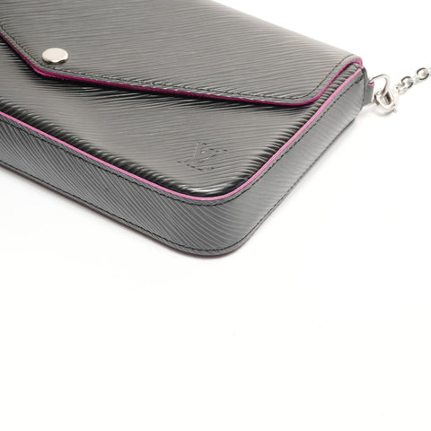 路易威登 2017 Felicie Epi Pochette 单肩包 黑色 WS24897