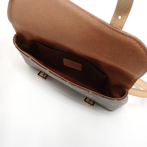 LOUIS VUITTON 2005 Monogram Pochette Marel Umhängetasche Braun WS24898