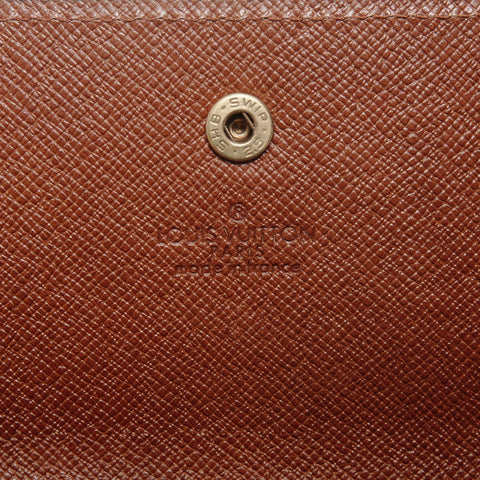 路易威登 Monogram 手拿包 Porto Monet 信用卡钱包 棕色 WS24899