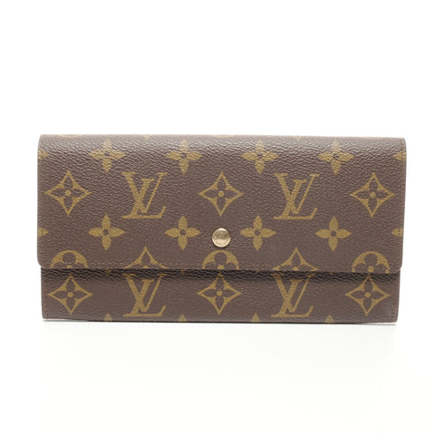 路易威登 Monogram 手拿包 Porto Monet 信用卡钱包 棕色 WS24899