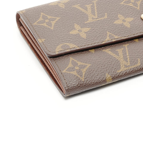 路易威登 Monogram 手拿包 Porto Monet 信用卡钱包 棕色 WS24899