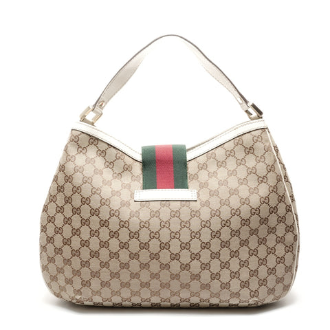 GUCCI GG 帆布 Shelly 单肩包 米色 WS24901