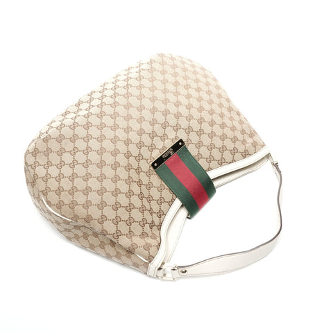 GUCCI GG 帆布 Shelly 单肩包 米色 WS24901