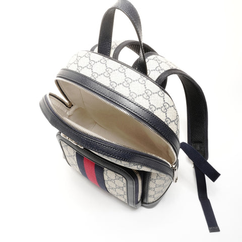 GUCCI Ophidia PVC GG Supreme 小背包背包海军蓝 WS24902
