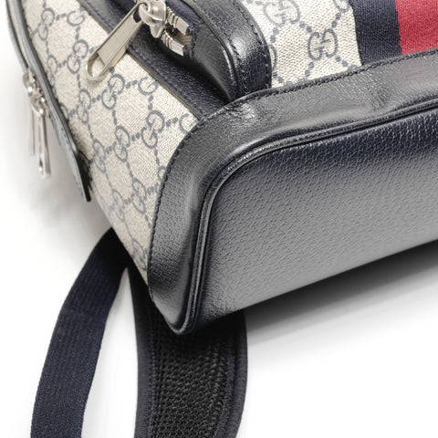 GUCCI Ophidia PVC GG Supreme 小背包背包海军蓝 WS24902
