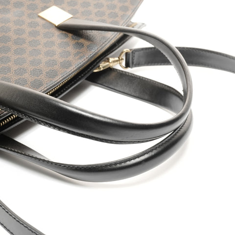 CELINE Macadam PVC 2way Handbag black WS24903