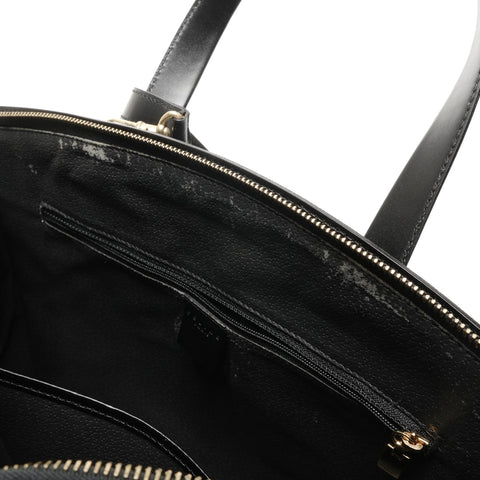 CELINE Macadam PVC 2way Handbag black WS24903