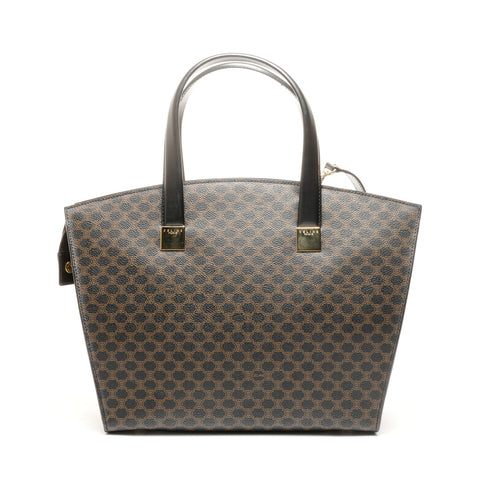 CELINE Macadam PVC 2way Handbag black WS24903