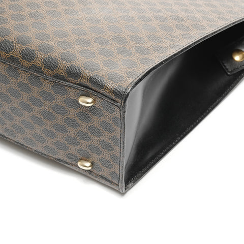 CELINE Macadam PVC 2way Handbag black WS24903