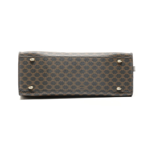 CELINE Macadam PVC 2way Handbag black WS24903