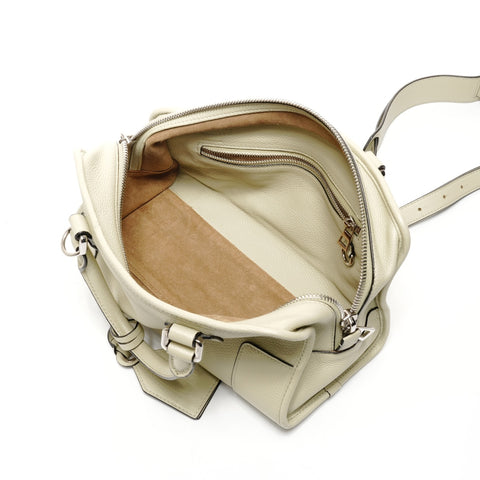 LOEWE 皮革 Amazona 28 柔和手提包 绿色 WS24905