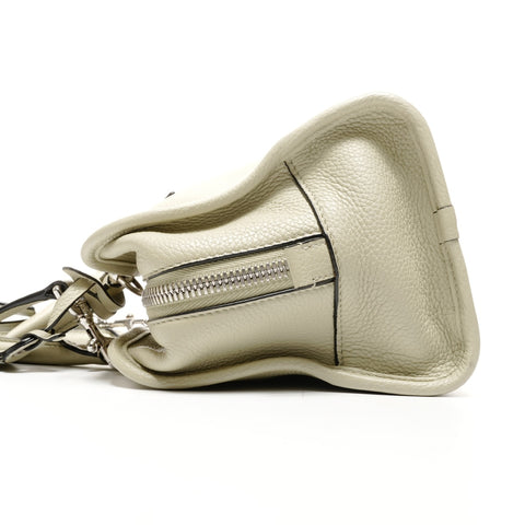 LOEWE 皮革 Amazona 28 柔和手提包 绿色 WS24905