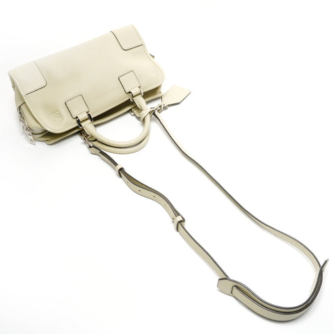 LOEWE 皮革 Amazona 28 柔和手提包 绿色 WS24905