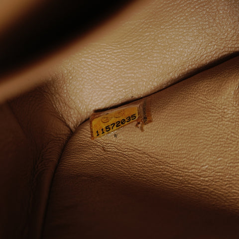 CHANEL No. 11 2006-2008 小羊皮马特拉斯 9.8 英寸双翻盖单肩包米色 WS24907