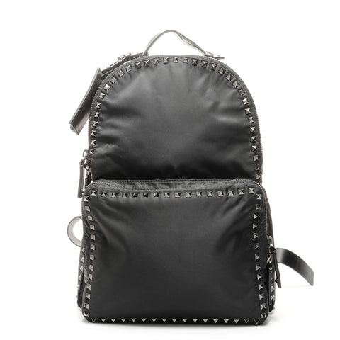 VALENTINO 尼龙饰钉背包·背包黑色 WS24911