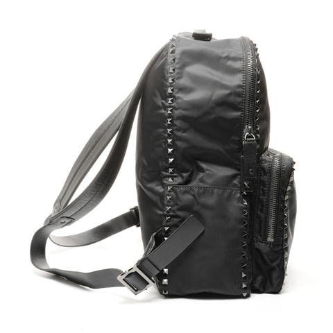VALENTINO 尼龙饰钉背包·背包黑色 WS24911