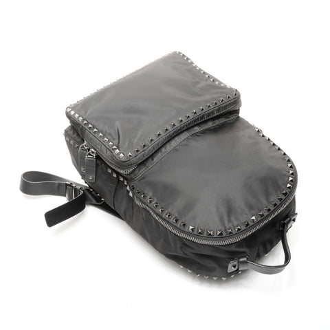 VALENTINO 尼龙饰钉背包·背包黑色 WS24911