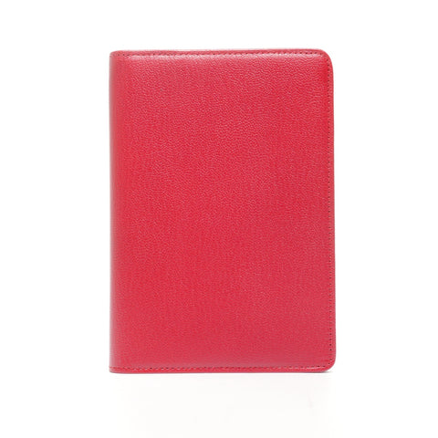 CHANEL No. 6 2000-2002 小牛皮护照套旅行箱 COCO Mark 双折钱包红色 WS24915