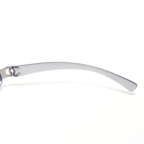 CHANEL Rimless Blue Lenses sunglasses purple WS24922