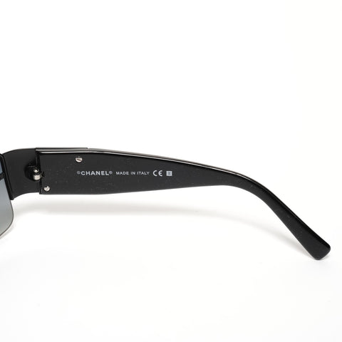 CHANEL Rimless gradient lenses sunglasses black WS24923