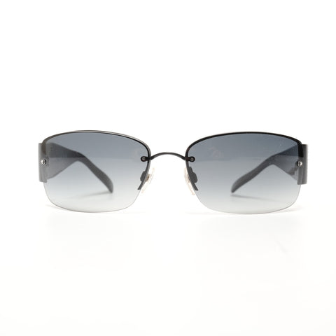 CHANEL Rimless gradient lenses sunglasses black WS24923