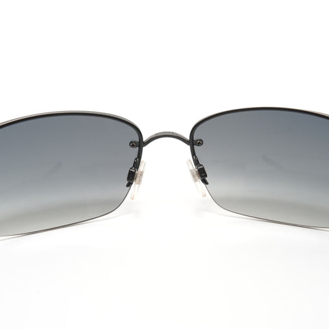CHANEL Rimless gradient lenses sunglasses black WS24923