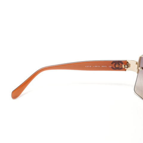 CHANEL Rimless sunglasses Brown WS24924