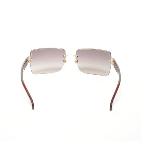 CHANEL Rimless sunglasses Brown WS24924